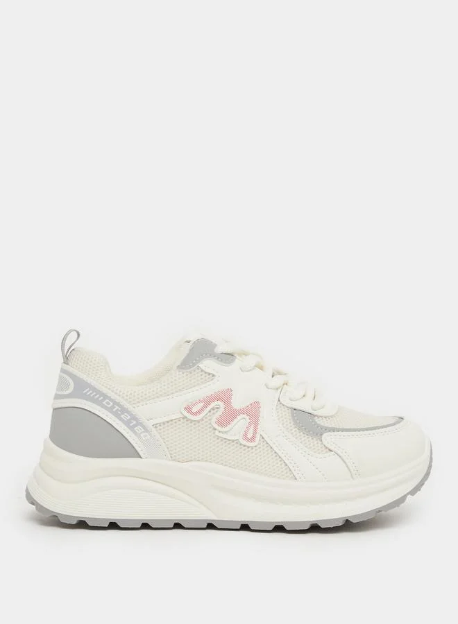 ستايلي Styli Chunky Sole Lace Up Sneaker