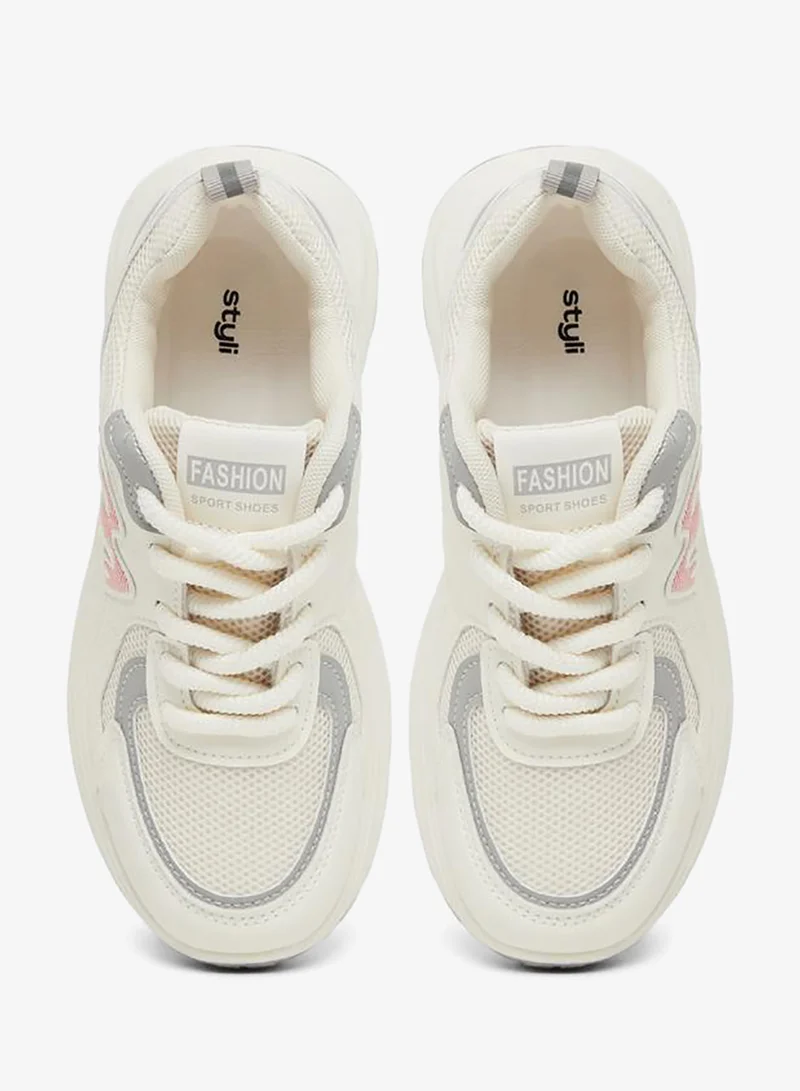 Styli Active Chunky Sole Lace Up Sneaker