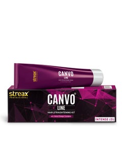 Streax Professional Canvoline Hair Straightening Cream, With Kera-Charge Complex, For All Hair Types, Intense, 160 gm  - Image 1