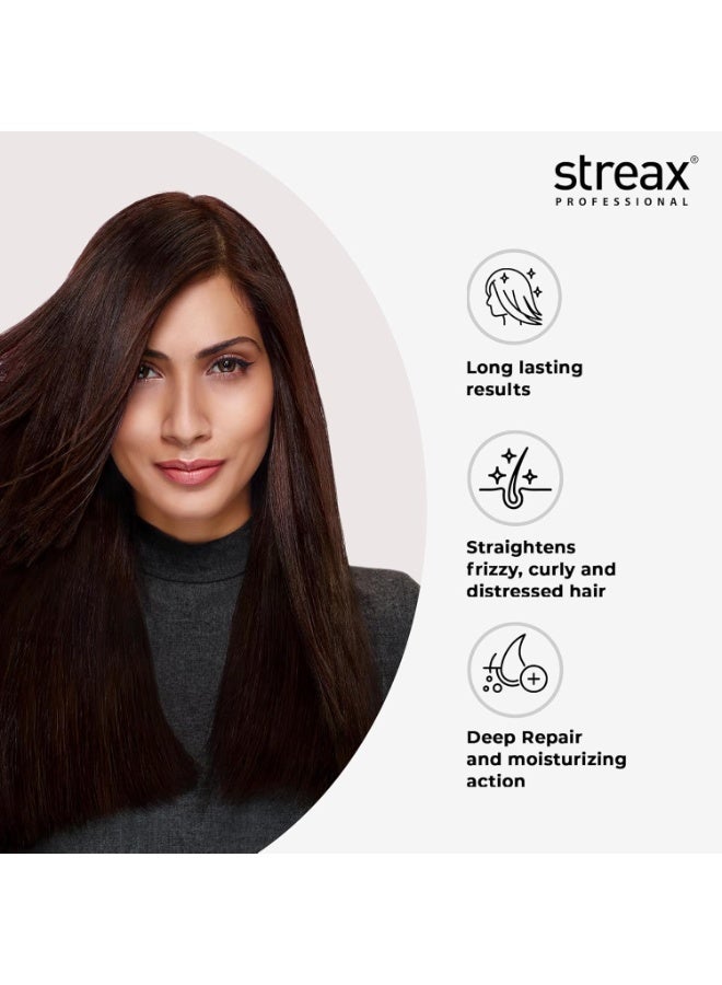 Streax Professional Canvoline Hair Straightening Cream, With Kera-Charge Complex, For All Hair Types, Intense, 160 gm - Image 2