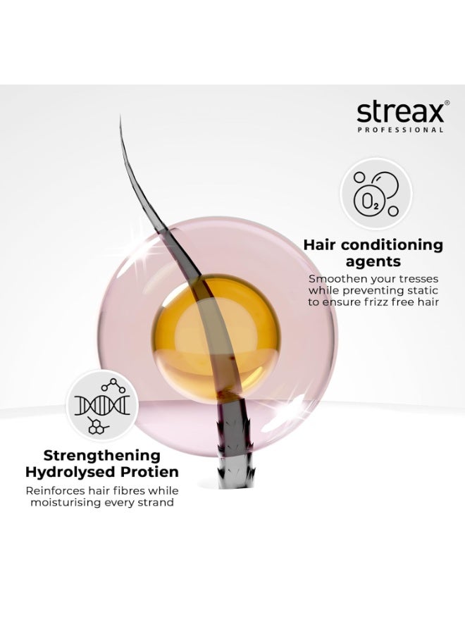 Streax Professional Canvoline Hair Straightening Cream, With Kera-Charge Complex, For All Hair Types, Intense, 160 gm - Image 3