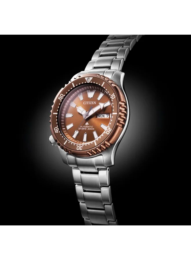 سيتيزن Men's Stainless Steel/Polyurethane Promaster Marine Watch NY0164-65X - 42 mm