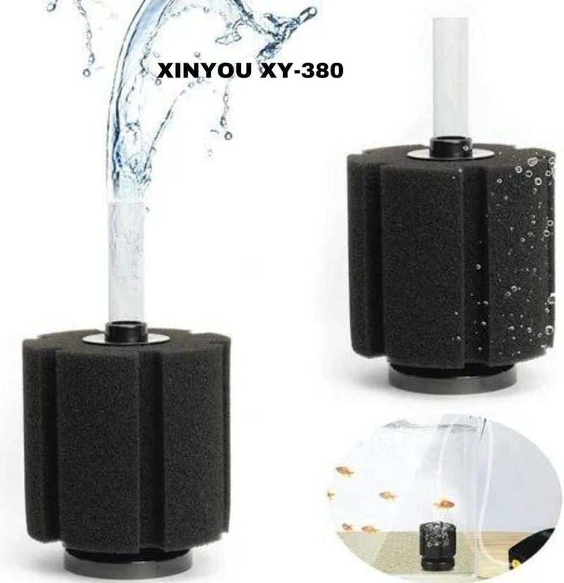 Meridian XINYOU XY-380 Biochemical Sponge Filter for Aquarium Fish Tank with 2 Meter Air Hose - CT - Image 2