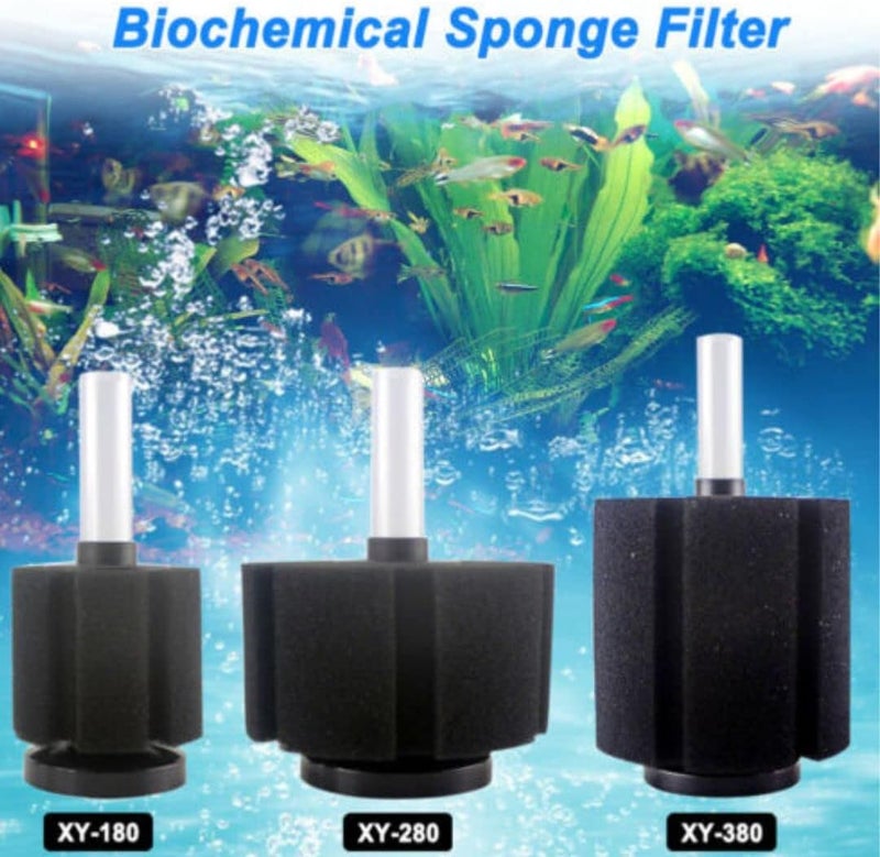 Meridian XINYOU XY-380 Biochemical Sponge Filter for Aquarium Fish Tank with 2 Meter Air Hose - CT - Image 4
