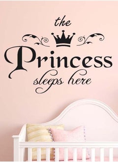 NIBEMINENT Princess Letter Pattern Decorative Wall Sticker Black 40 x 28.5cm  - Image 3