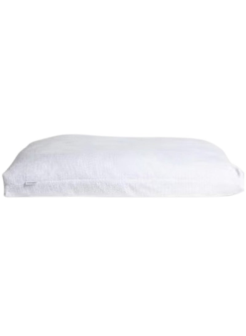 B YOGA The Ritual Zabuton – Cream Chenille Floor Cushion for Meditation & Yoga - Image 1