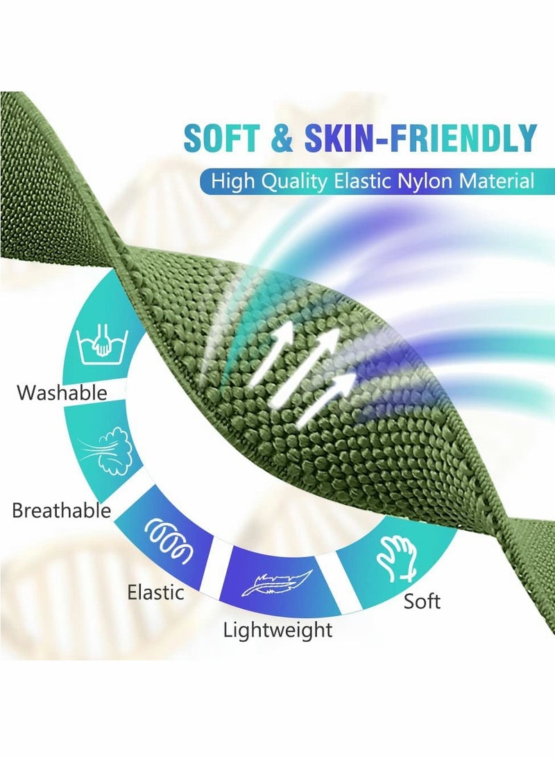 Adjustable Elastic Loop Bracelet Bands for Fitbit Versa 3 - Soft Stretchy Wrist Strap for Men and Women - Image 2