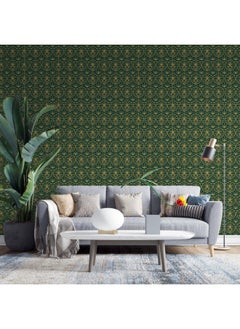 Home Gallery Flat Art Deco Pattern Collective Fabric Wallpaper Covers An Area ​​Up To 4.2Mx3M With Adhesive  And Smoothing Tool  - Image 1
