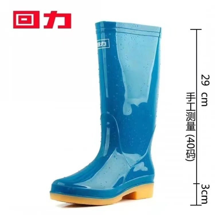 أحذية مطر مقاومة للماء لحماية العمال أحذية مطر بلاستيكية غير قابلة للانزلاق 807 أحذية هويلي المطر أحذية مائية شانغهاي عالية المقاومة للاهتراء للبالغين أنبوب عالي - Image 4