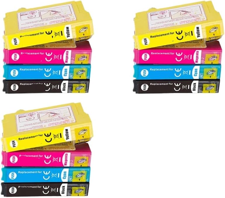 خرطوشة حبر متوافقة مع طرازات XP-4105، XP-2100، XP-3100، XP-4100، WF-2810DWF، 603XL، T603، T603XL، 603 XL (مجموعة ثلاثة)