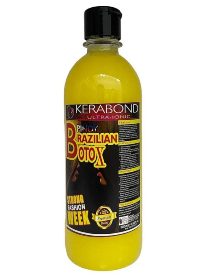 KERABOND - Kerabond Ultra Ionic Pinoy Brazilian Botox Hair Treatment 500ml - Strong - Image 1
