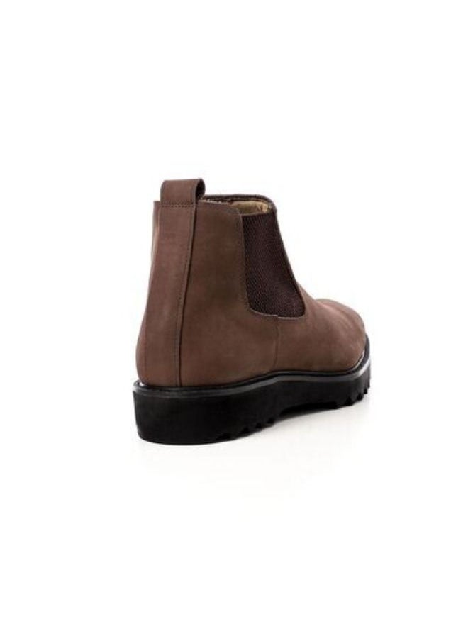 Mr.joe Genuine Leather Chelsea Boots Brown  - Image 4