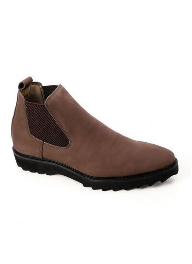 Mr.joe Genuine Leather Chelsea Boots Brown  - Image 1