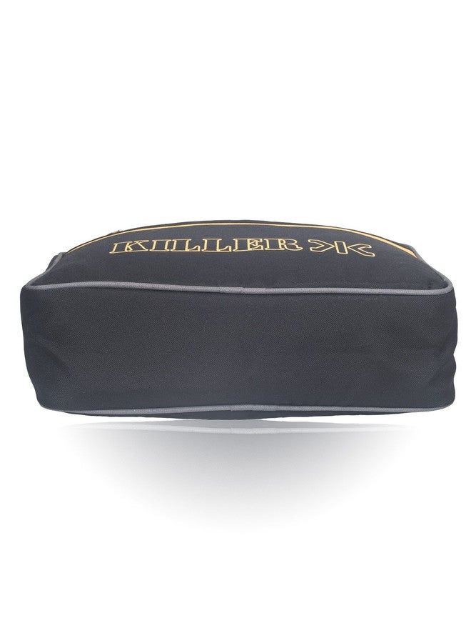 Killer Mens Sling Bag - Killer Carson Man Messenger Sling Bag Trendy PU Messenger Bag - Black - Image 5