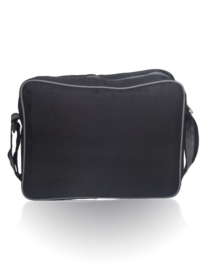 Killer Mens Sling Bag - Killer Carson Man Messenger Sling Bag Trendy PU Messenger Bag - Black - Image 4