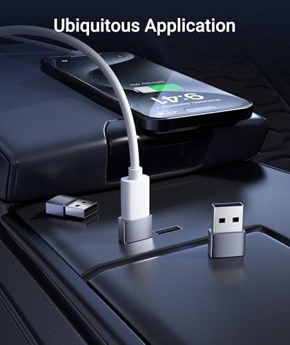 Syntech USB C Female to USB Male Adapter Pack of 3 [Travel Must Haves, Aluminum] USB C to USB Adapter, Type C Charger Cable Power Converter Compatible with iPhone 15 Apple Watch AirPods CarPlay, etc. - Image 3