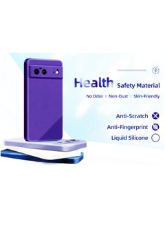 Generic For Google Pixel 6 HD Silicone Back Color Cover,Camera Protection From Shocks From TPU Compatible For Google Pixel 6 (6.4'') (Purple)  - Image 3