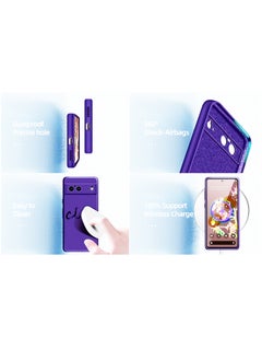 Generic For Google Pixel 6 HD Silicone Back Color Cover,Camera Protection From Shocks From TPU Compatible For Google Pixel 6 (6.4'') (Purple)  - Image 4