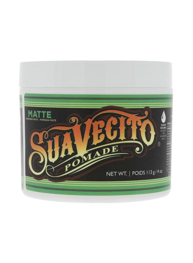 Suavecito Pomade Matte (No Shine) Formula 4 oz, 1 Pack - Medium Hold Hair Pomade For Men - Matte Hair Paste For Natural Texture Hairstyles - Image 1