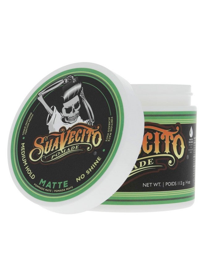 Suavecito Pomade Matte (No Shine) Formula 4 oz, 1 Pack - Medium Hold Hair Pomade For Men - Matte Hair Paste For Natural Texture Hairstyles - Image 3