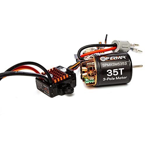 SPEKTRUM سبكتروم فيرما 70A ESC ذكي مع فرش، 2S-3S: IC3 / مجموعة محرك 35T مع فرش، SPMXSEMC12 - Image 1