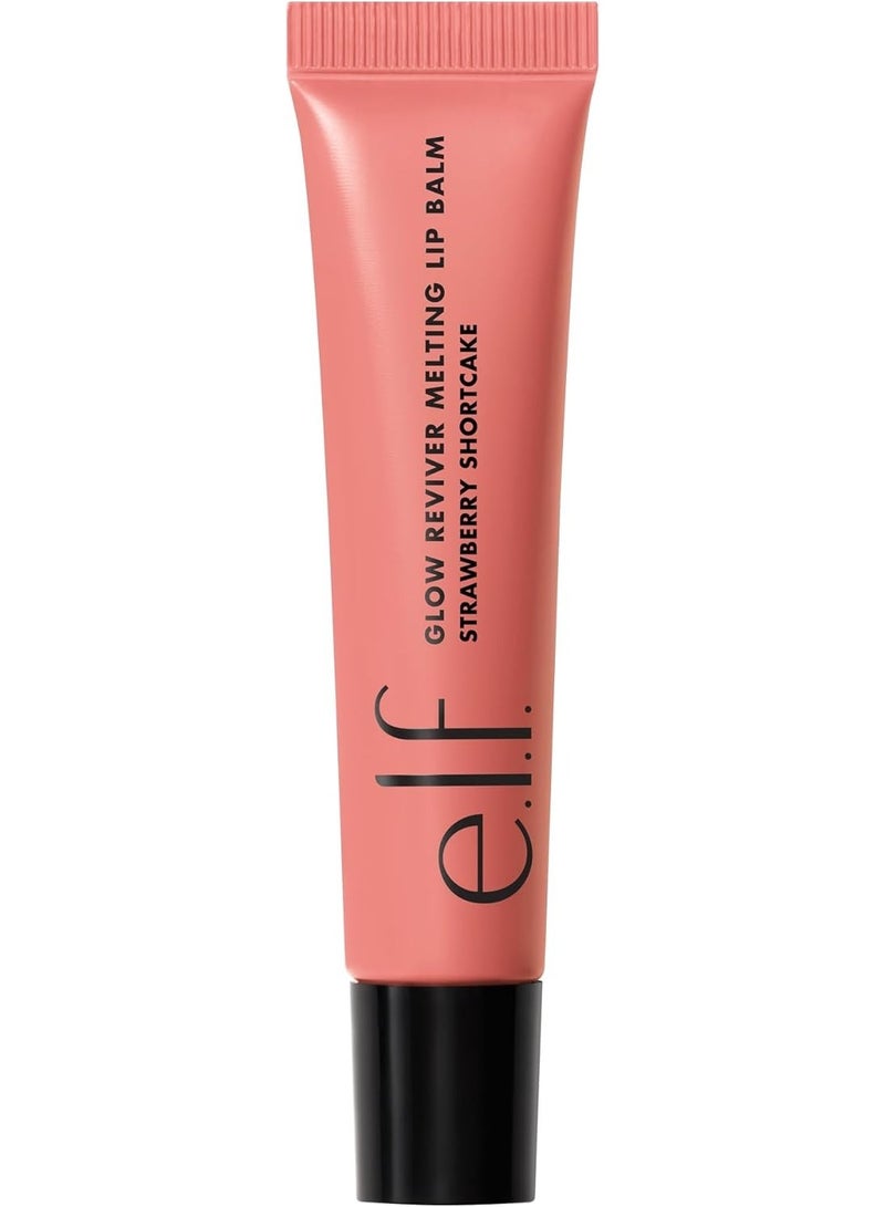 elf Glow Reviver Melting Lip Balm, Hydrating Tinted Lip Balm For A Glossy Finish & Soft, Supple Lips,(Strawberry Shortcake) - Image 4