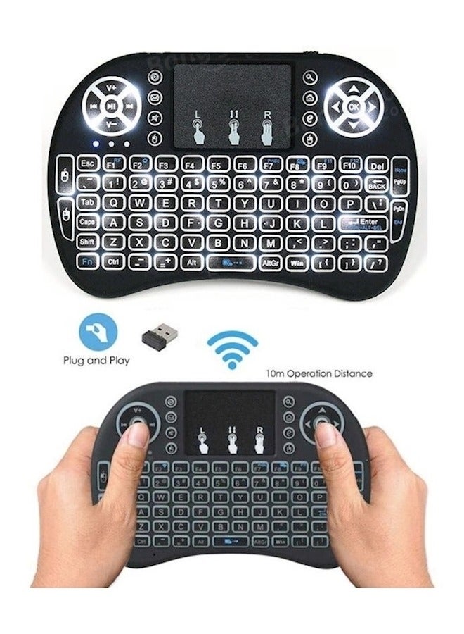 Loquat I8 Mini Wireless Keyboard 2.4G Air Mouse Remote Touchpad Use Dry Battery for Android TV Box PC Wireless Keyboard  - Image 5