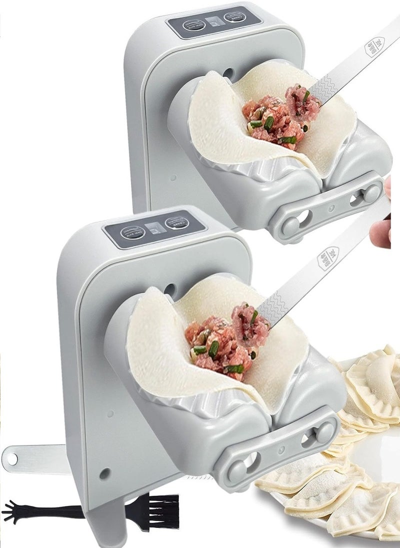 2 Piece Pack Rechargable Modern Dumpling Samosa Maker And Qatayef Maker for Home Kitchen And Restaurant Double Header Automatic And Easy to Use - Image 1