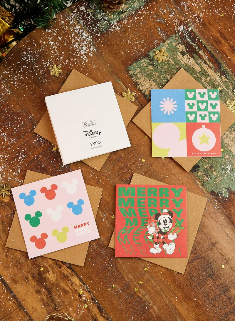 Typo Disney Mickey Mouse Christmas Card 20 Pack
