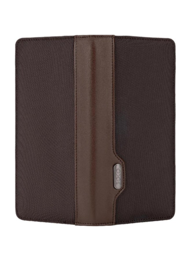 ROCO Business Card Holder 160 Cards8.5 X 5.4 cm Card Size Ballistic Fabric with Vinyl Trim Brown - Image 2
