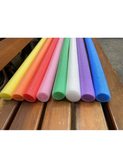 Kindergarten Sponge Stick Foam Stick Solid Noodle Stick Sensory Training Equipment Color Soft Stick Parent-child Game Soft Stick-Color:White (diameter 4CM)-Specifications:1.5 M Single Stick