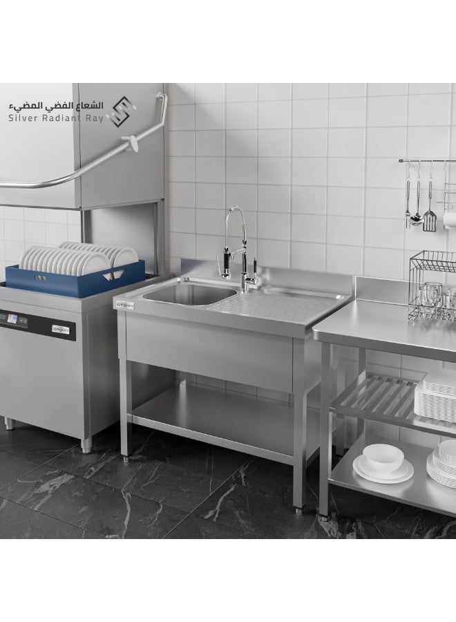 مغسلة حوض 100 سم ستانلس ستيل SS304– جودة عالية وقابلة للتركيب بسهولة  - Image 5