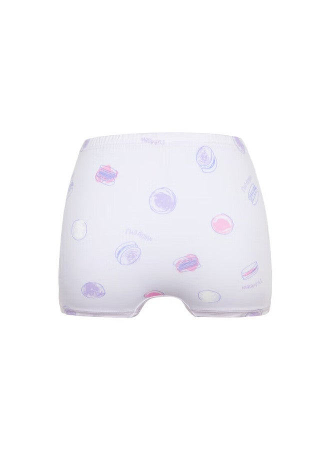 Aimer kids Aimer Children's Underwear, Girls' Spring And Summer 3a Antibacterial Modal Mid-rise Boyshorts, Macaron Color, Size 170 - Image 1