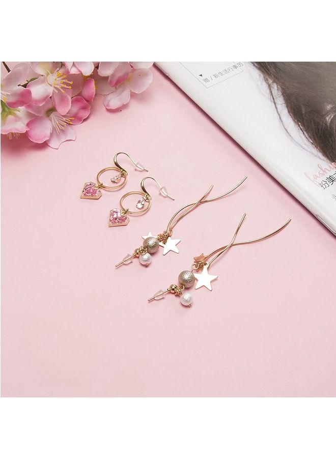 انت 1200 قطعة من السليكون لظهر القرط ، وسادات ظهر للأذن شفافة وناعمة مع صندوق ، واستبدال القرط وسادات ظهر - Image 3