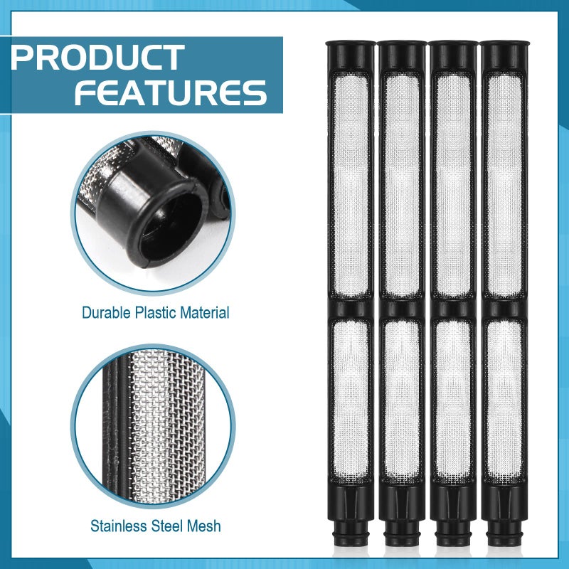 Amyhill 10 Pcs Spray Tips Airless Paint Sprayer Nozzle Tip and 10 Pcs Airless Spray Gun Filter Reversible Tip Paint for Sprayer Accessories(109, 213, 311, 315, 411, 415, 517, 523, 621, 623) - Image 4