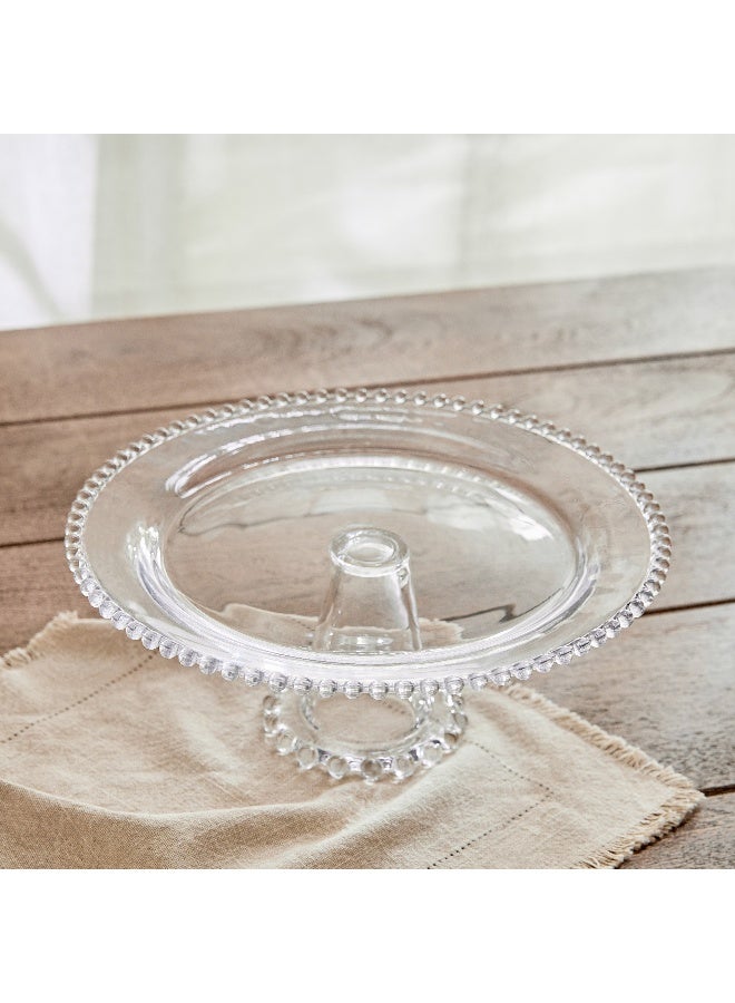 Home Box Merriam Beaded Cake Stand with Pedestal 30.5 x 11.5 x 30.5 cm - Image 2