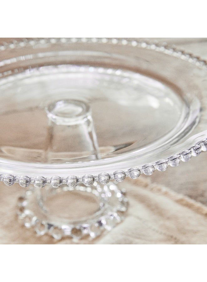 Home Box Merriam Beaded Cake Stand with Pedestal 30.5 x 11.5 x 30.5 cm - Image 3