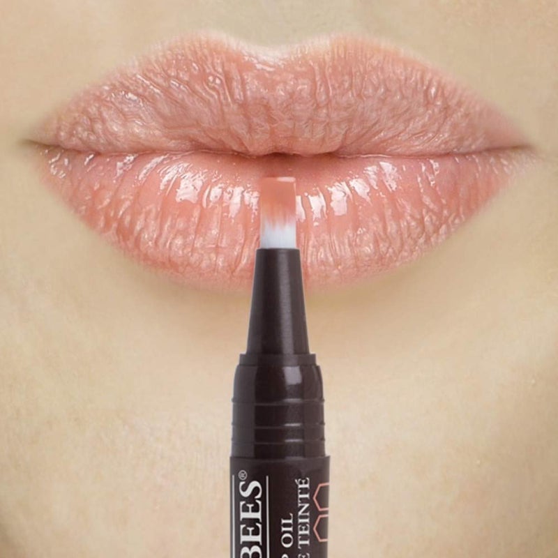 Burt's Bees 100 % Natural Moisturizing Tinted Lip Oil, Caramel Cloud - 1 Pen - Image 4