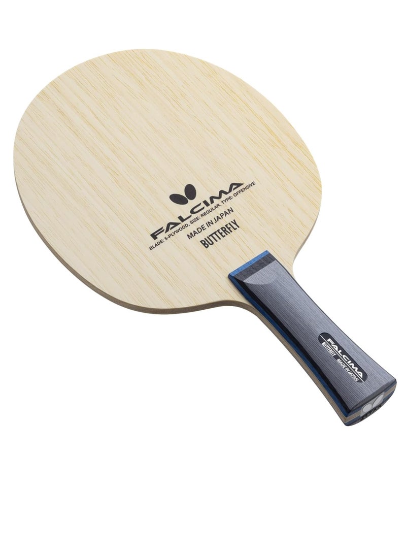 Butterfly Falcima Table Tennis Blade 5 Ply All Wood Blade Professional Butterfly Table Tennis Blade FL (Flared) Handle Styles Made in Japan 4906901206793 - Image 1