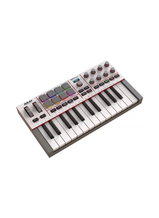 Akai Professional MPK Mini IV 25-Key MIDI Controller - White - Image 1