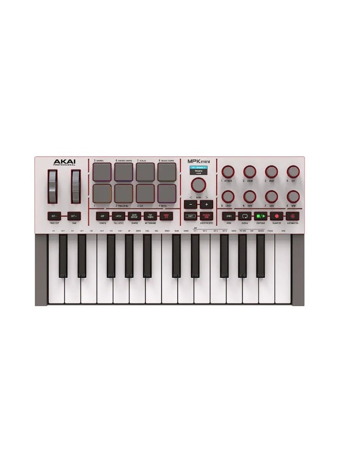 Akai Professional MPK Mini IV 25-Key MIDI Controller - White - Image 2