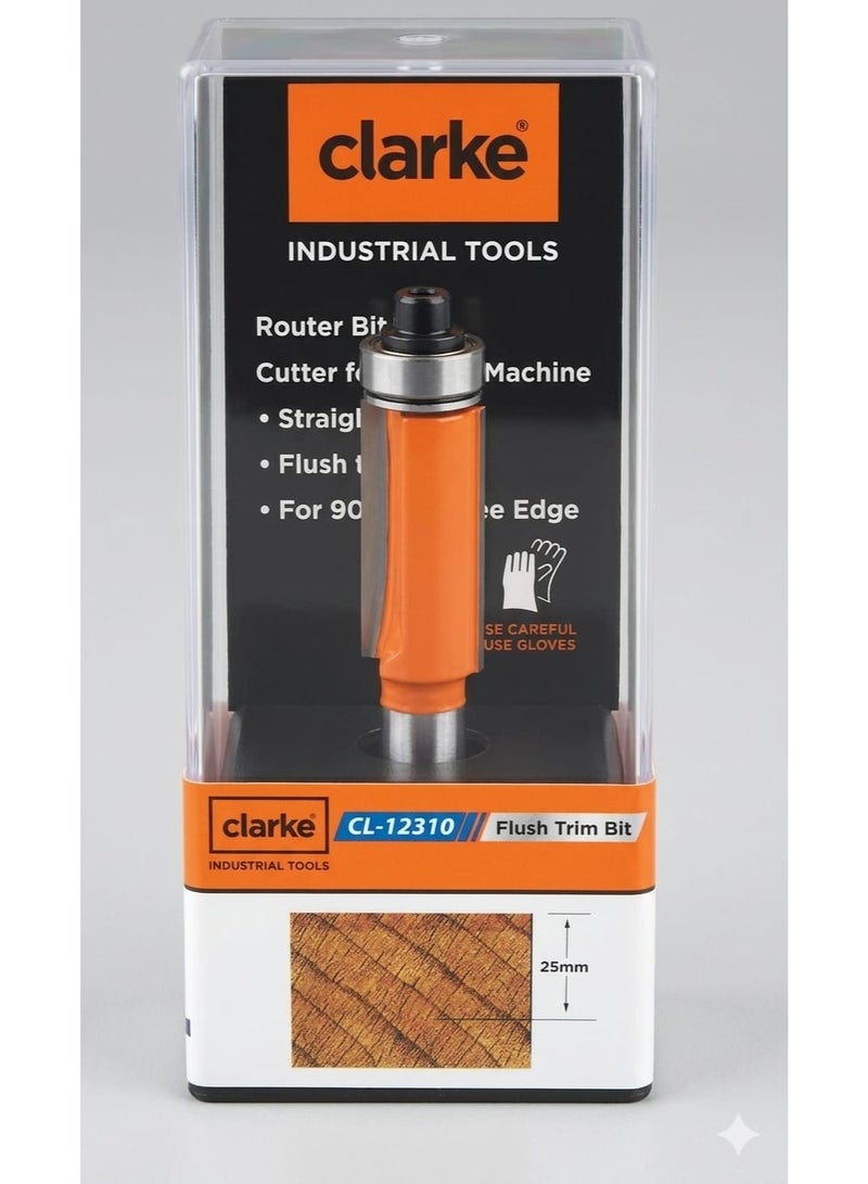 كلارك STRAIGHT FLUSH TRIM BIT WITH BEARING - Image 1
