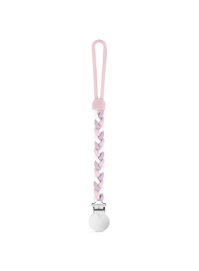 Ryan & Rose Ryan & Rose Cutie Clip Braiden Pacifier Clip - Braided Silicone (Dollhouse) - Image 1