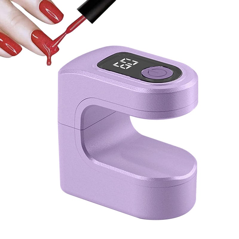 Mini USB Rechargeable UV LED Nail Lamp Portable White Manicure Light Gel Curing Timer - Image 2