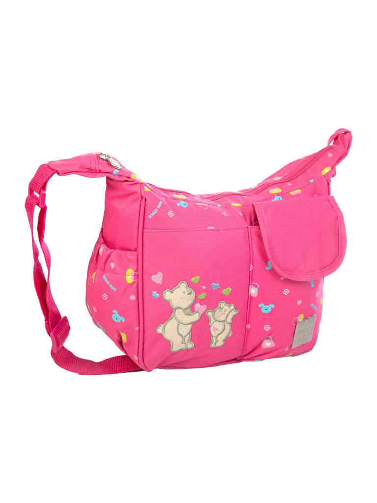 Mee Mee Durable Nursing Maternity Diaper Multifunctional Adjustable Spacious Shoulder Strap Stylish Baby Travel Bag/Mamas Bags/Diapers Bags for Kids/Baby (Pink) - Image 2
