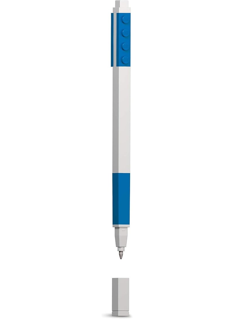 LEGO IQ Retractable Gel Pen with Blue Minifigure –, Medium Point (0.7mm), Buildable Toy Pen for Kids & Adults - IQ-53702 - Image 4