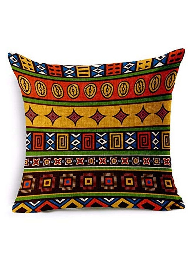 AEROHAVEN™ Set of 5 Decorative Hand Made Jute Throw/Pillow Cushion Covers - (Multicolor, 24 x 24 INCHES) - Image 2