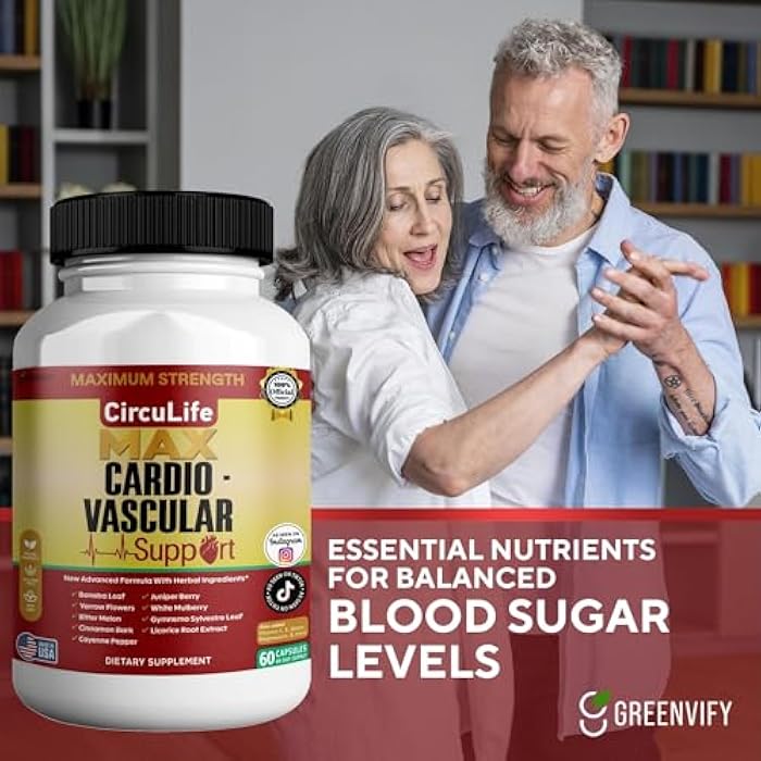 GREENVIFY CircuLife Max Cardiovascular Support, Maximum Strength, Herbal Ingredients, 60 Capsules (1) - Image 4