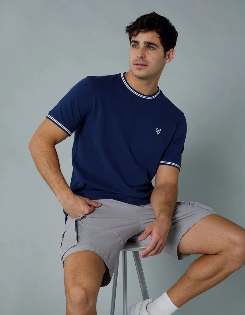 امريكان ايجل تي-شيرت سادة بحبكة بيكه