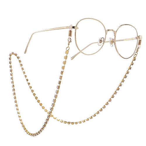 Much Hotter Women Girl Rhinestone Diamond Eyeglass Chain Non-slip Sunglasses Chain Glasses Chain Golden (1) - Image 5